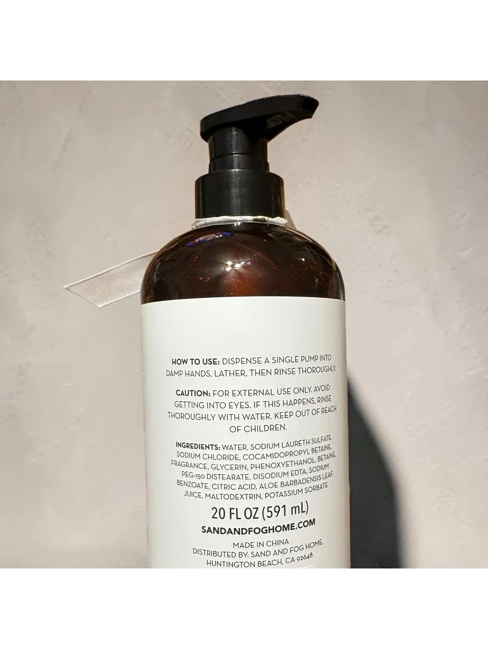 Sand + Fog Fright Night Hand Soap 20 oz Aloe Paraben Free Fall Soap New